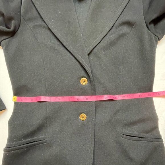 𝅺vintage Bodin Knits Black Blazer - EUC - Picture 9 of 11